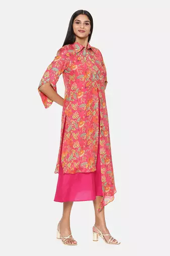 Orange Muslin Dress