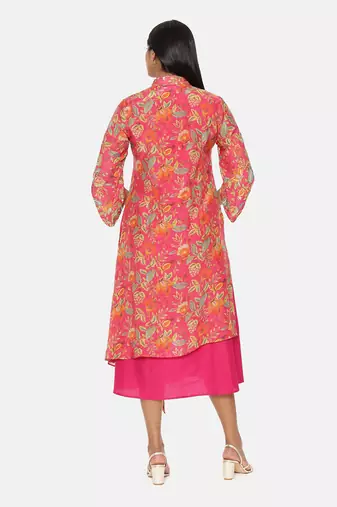 Orange Muslin Dress