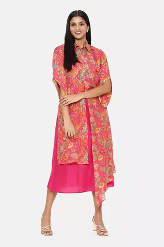 Orange Muslin Dress