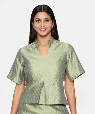Green Silk Jaquard Cord Set 3