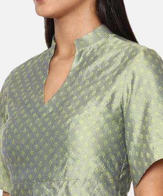 Green Silk Jaquard Cord Set 4