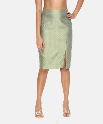 Green Silk Jaquard Cord Set 6