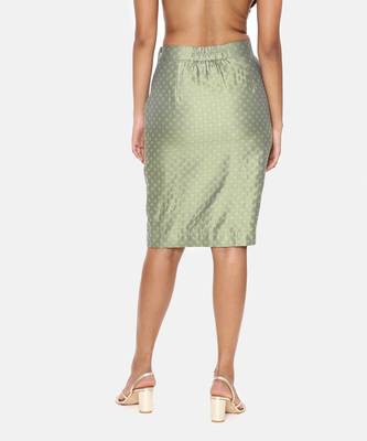 Green Silk Jaquard Cord Set 7