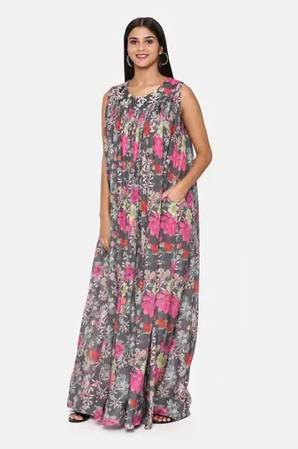 Printed Floral Jump Suit