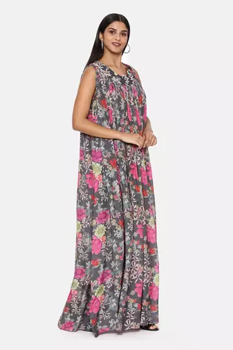 Printed Floral Jump Suit