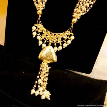 Pearl & Kundan Long Necklace 2