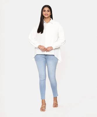 White Comfort Short Cotton Shirt 1