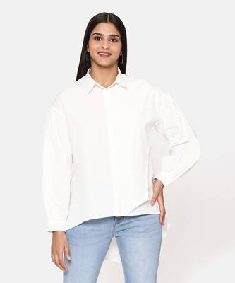 White Comfort Short Cotton Shirt 2