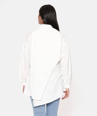 White Comfort Short Cotton Shirt 6