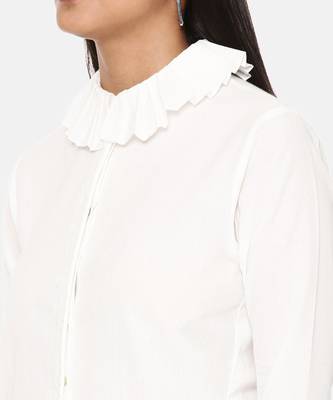 White Cotton Short Shirt 3