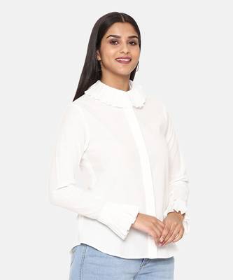 White Cotton Short Shirt 5