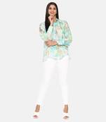 Aqua Printed Comfort Short Muslin Shirt