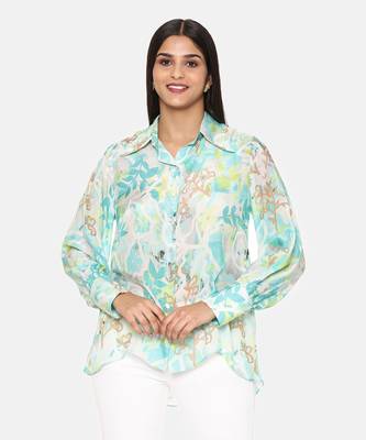 Aqua Printed Comfort Short Muslin Shirt 2