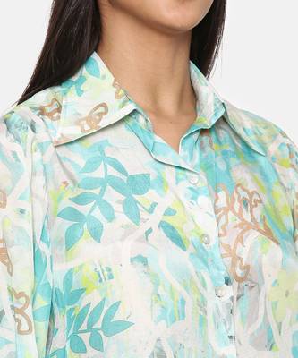 Aqua Printed Comfort Short Muslin Shirt 3