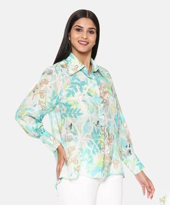 Aqua Printed Comfort Short Muslin Shirt 5