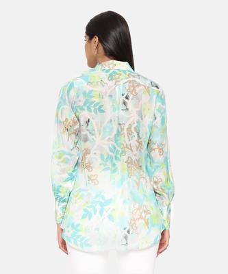 Aqua Printed Comfort Short Muslin Shirt 6