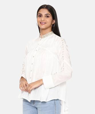 White Musling Classic Shirt 4