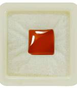 Natural Red Onyx at Wholesale Rate 8.25 Ratti 7.5 Carat Square Shape हकीक Loose Gemstone for Astrology Purpose 1 Pcs