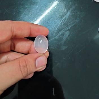 Natural Rose Quartz at Wholesale Rate 12.25 Ratti 11 Carat Oval Shape गुलाबी स्फटिक Loose Gemstone Astrological 1 Pcs 4