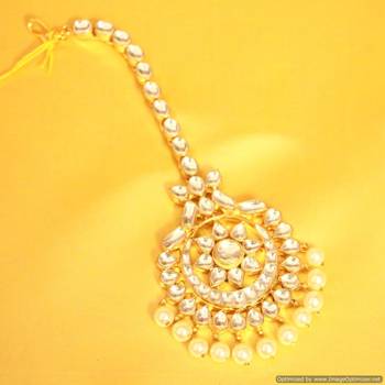 Ethnic Kundan & Pearl Maang Tikka 1
