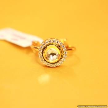 Kundan & Zircon Adjustable Ring 1