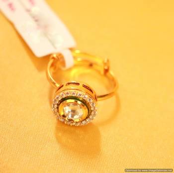 Kundan & Zircon Adjustable Ring 2