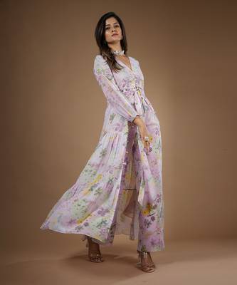 Pink Vintage Botanical Printed Co-Ord Set 4