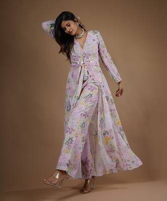 Pink Vintage Botanical Printed Co-Ord Set 5