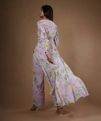 Pink Vintage Botanical Printed Co-Ord Set 7