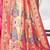 Magenta woven pure silk blend saree with blouse