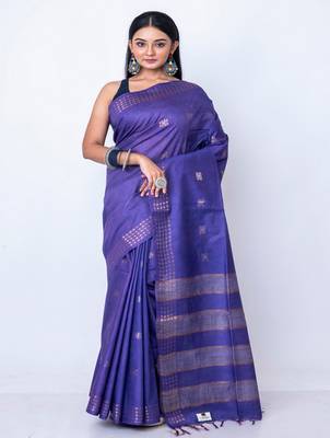 Bhagalpur silk zari botti saree 1
