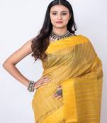 Bhagalpur cotton stripe saree