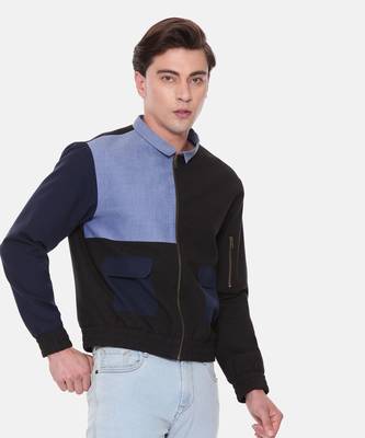 Tri Color Cotton Bomber Jacket 5