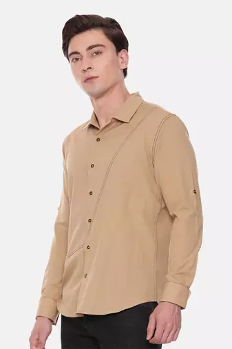 Beige Cotton Shirt