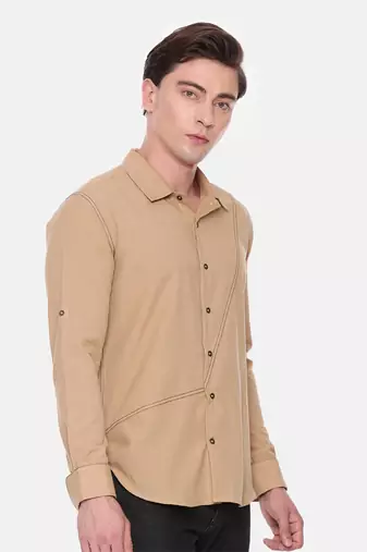 Beige Cotton Shirt