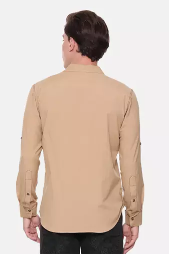 Beige Cotton Shirt