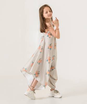 Pista Green Palazzo Jumpsuit Kids 2