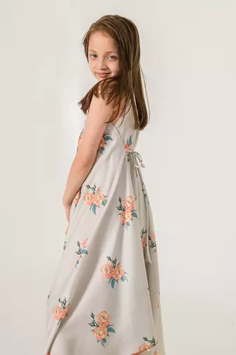 Pista Green Palazzo Jumpsuit Kids