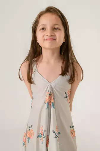 Pista Green Palazzo Jumpsuit Kids