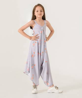 Slate Grey Palazzo Jumpsuit Kids 1