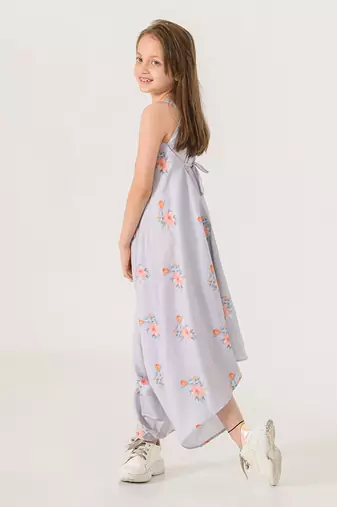 Slate Grey Palazzo Jumpsuit Kids