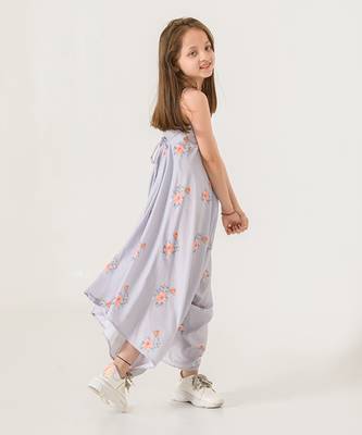 Slate Grey Palazzo Jumpsuit Kids 3
