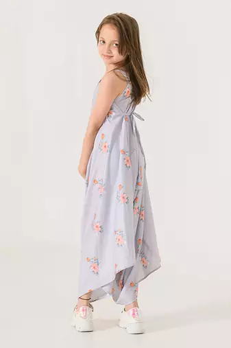 Slate Grey Palazzo Jumpsuit Kids