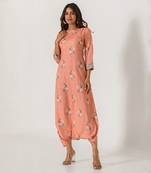 Scarlet Orange Dhoti Jumpsuit