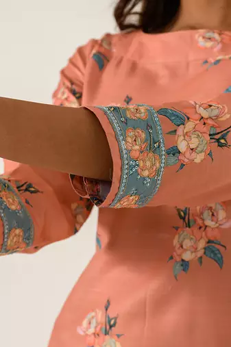 Scarlet Orange Dhoti Jumpsuit