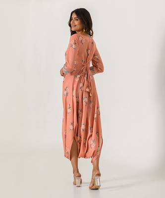 Scarlet Orange Dhoti Jumpsuit 4