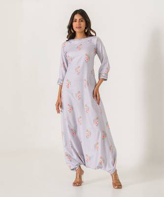 Slate Grey Dhoti Jumpsuit 1