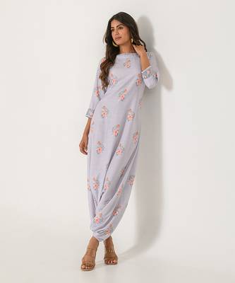 Slate Grey Dhoti Jumpsuit 2