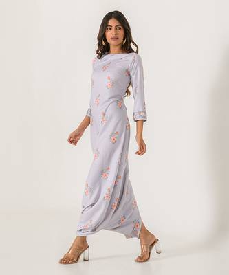Slate Grey Dhoti Jumpsuit 3