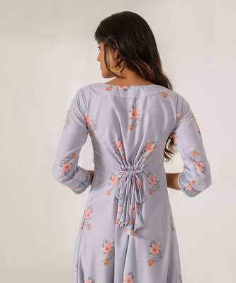 Slate Grey Dhoti Jumpsuit 4